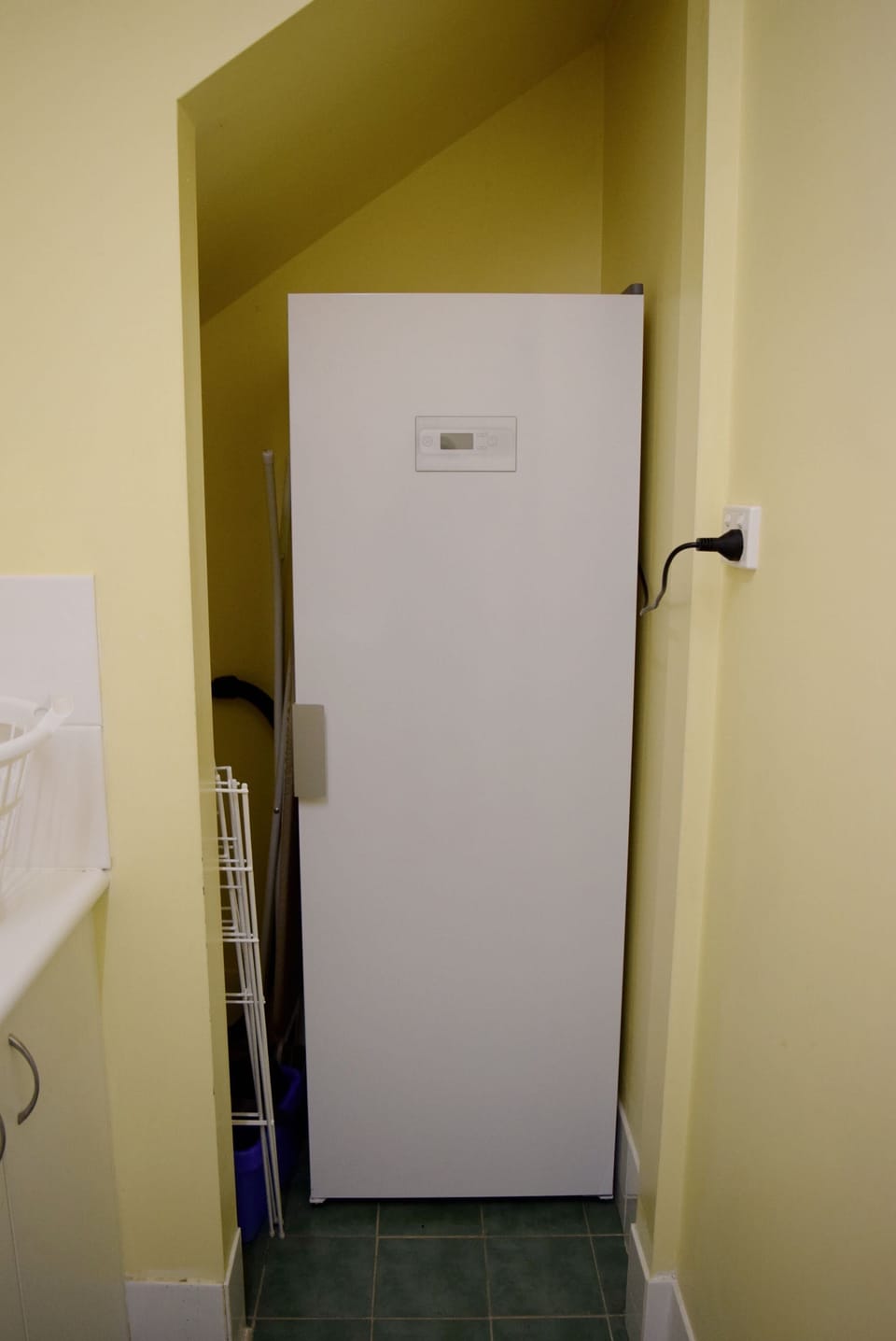 Clothes drying closet for ski gear in the  laundry 