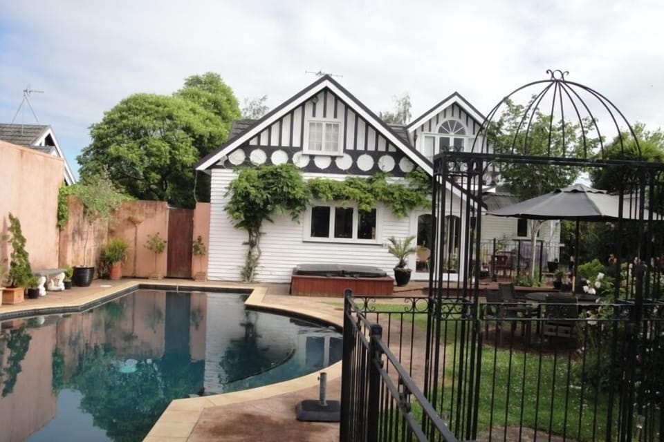 Fenced backyard 