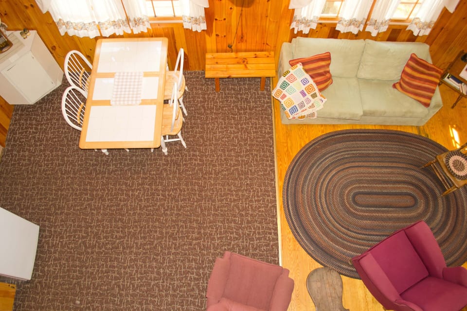 Birds-eye view from the loft.