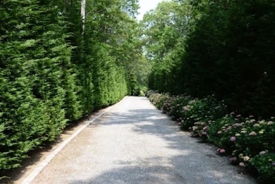 Long private driveway