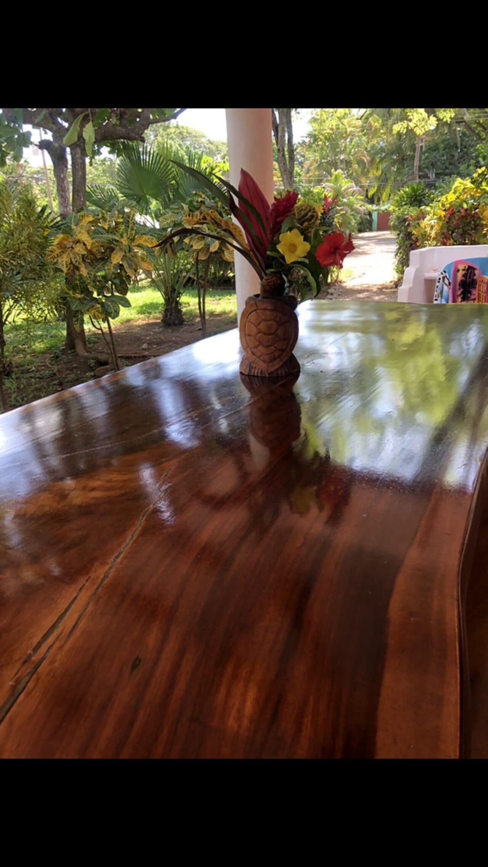 New Tico sytle picnic table on patio
