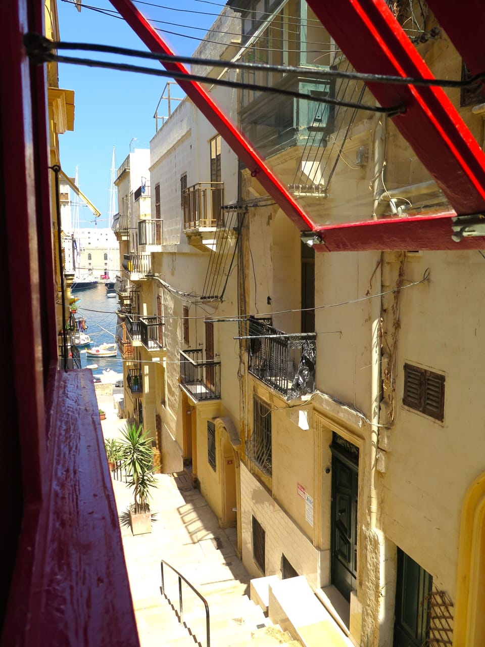 View of the sea from the box balcony