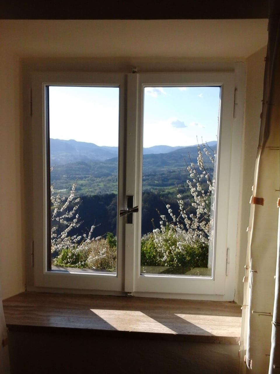 A spring view from the master bedroom