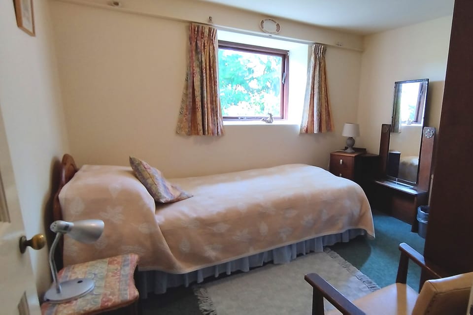 Ground Floor single bedroom beside bathroom/shower and living room