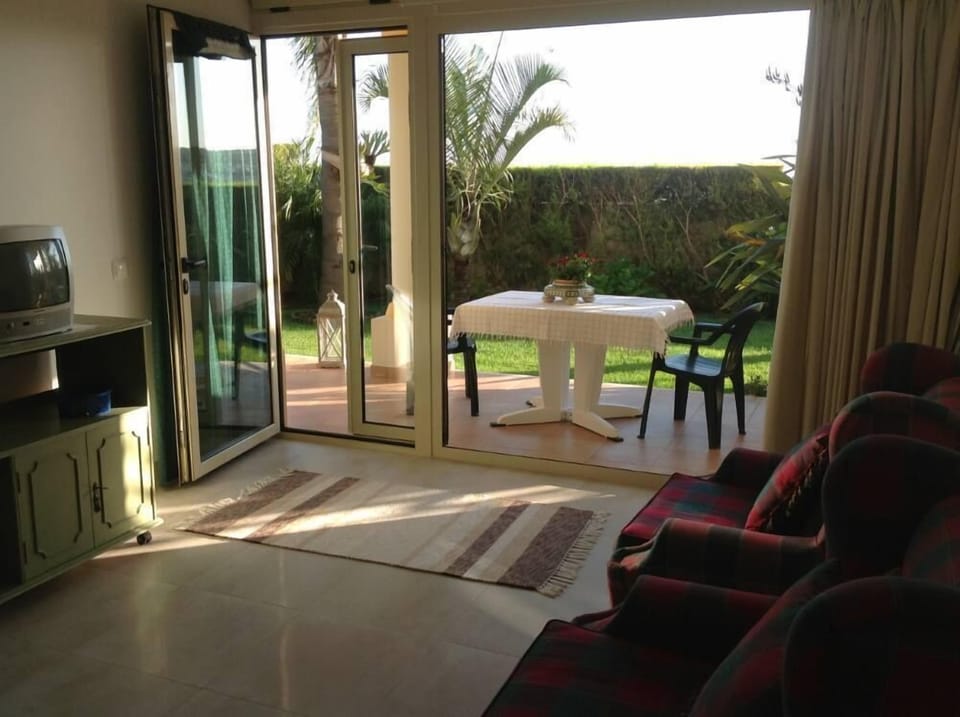 Living room & garden