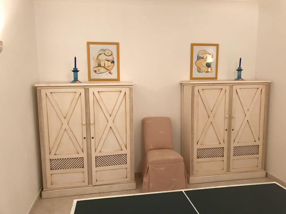 Storage cupboard in games room 