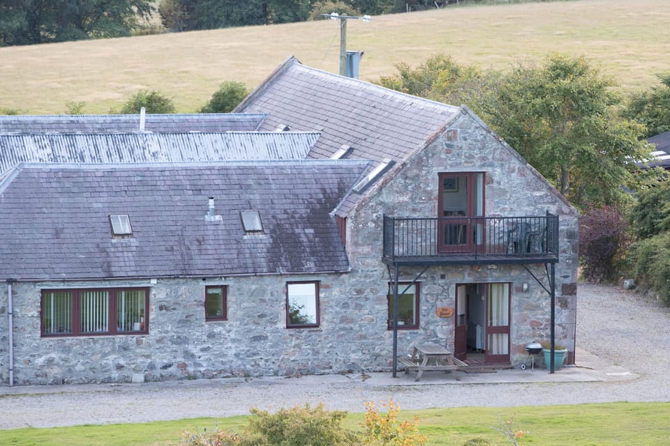 Entrance and balcony taken from Brown Hill, the property is not overlooked