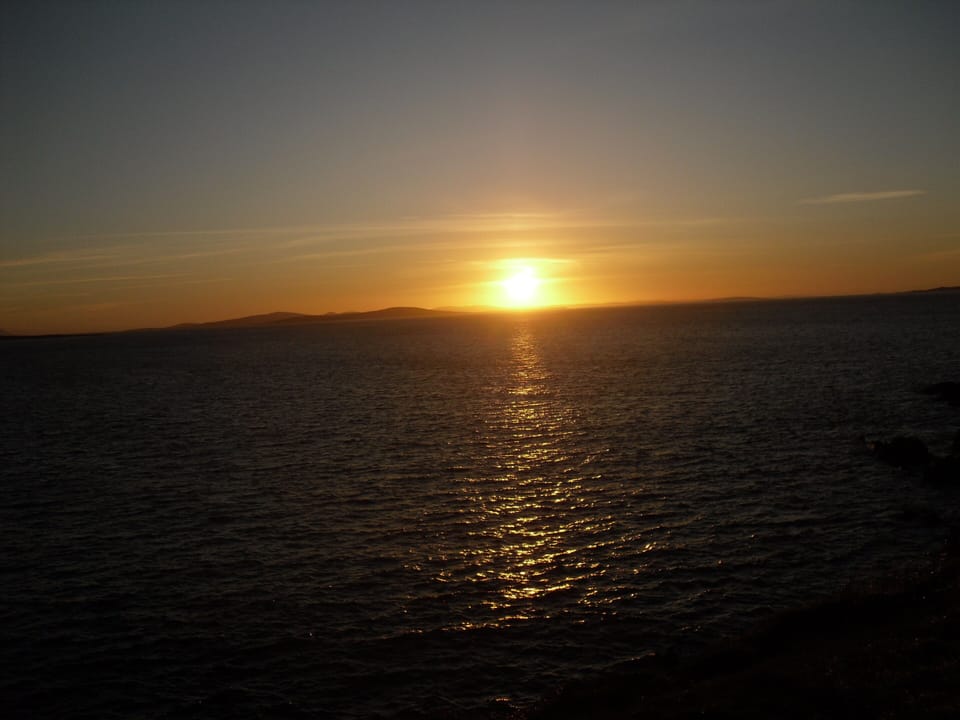 December Sunset over Sound of Harris from Northton