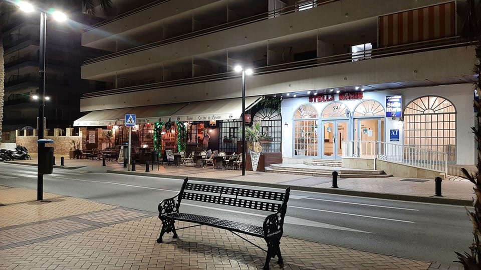 frontage - night view from the Promenade