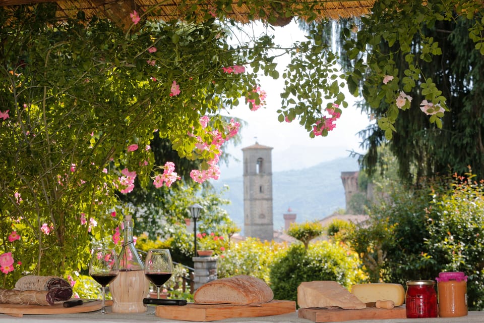 Fantastic view of the village from the 2nd outdoor dining table