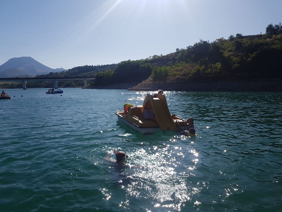 Cingoli lake a 20 minute drive is perfect swimming location

