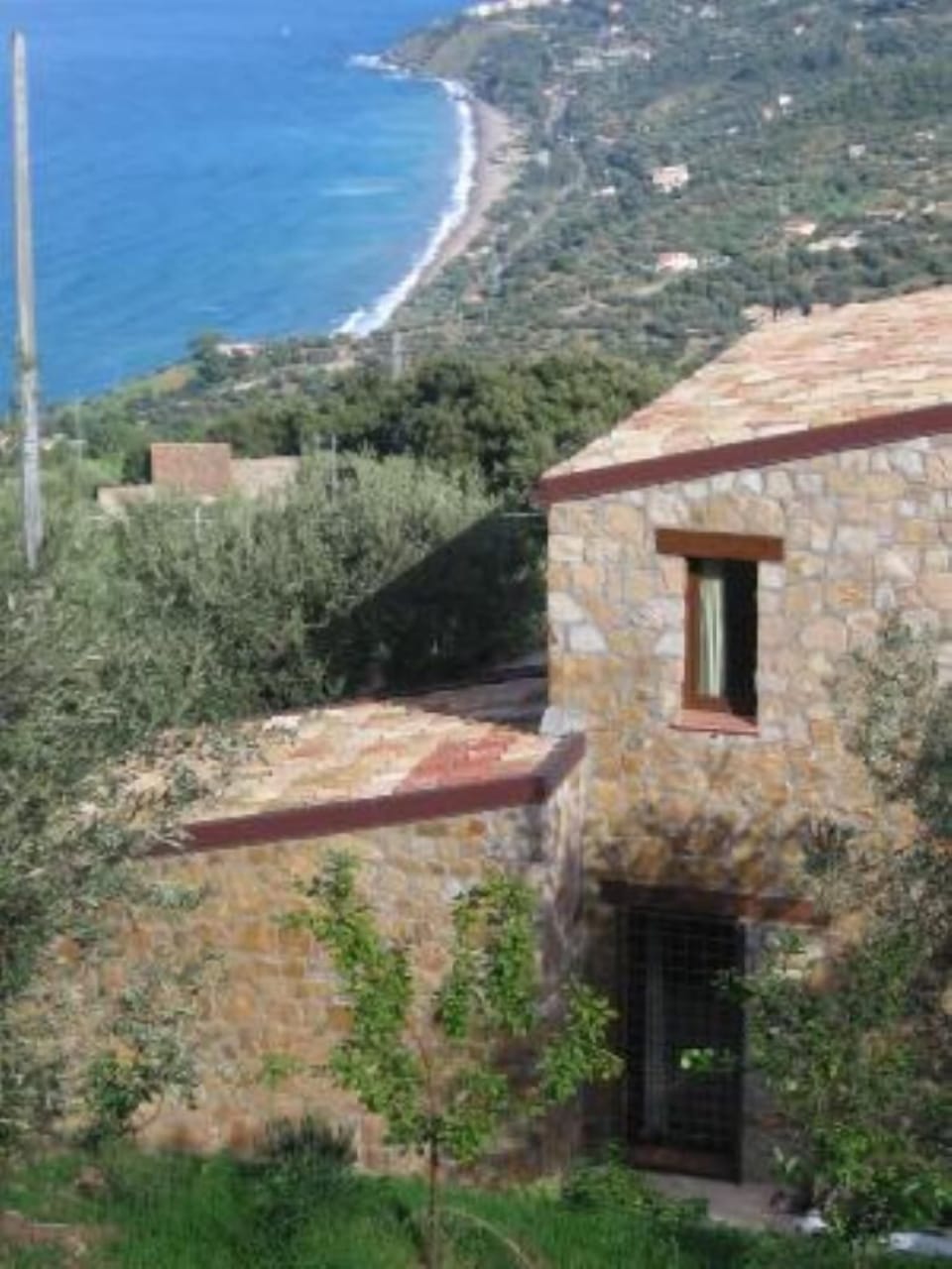 View of the sea and the Aeolian Islands