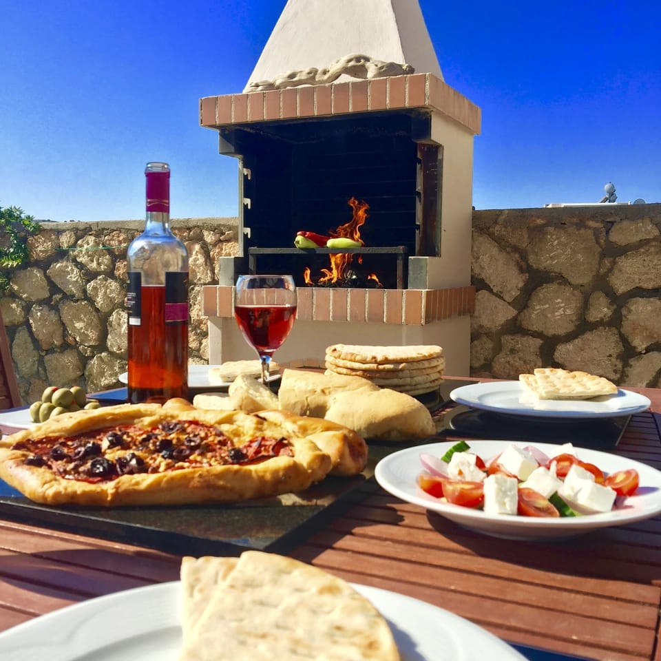 Traditional Stone Built Greek BBQ