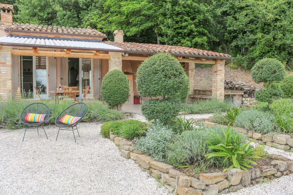 Casa Carina with it's pretty garden