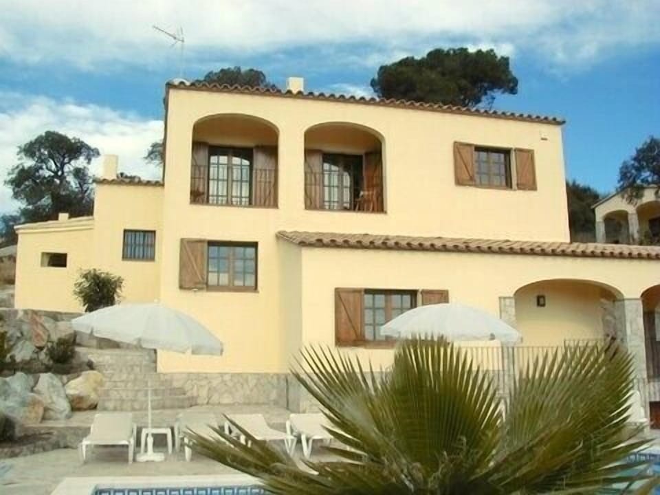 Front view of villa