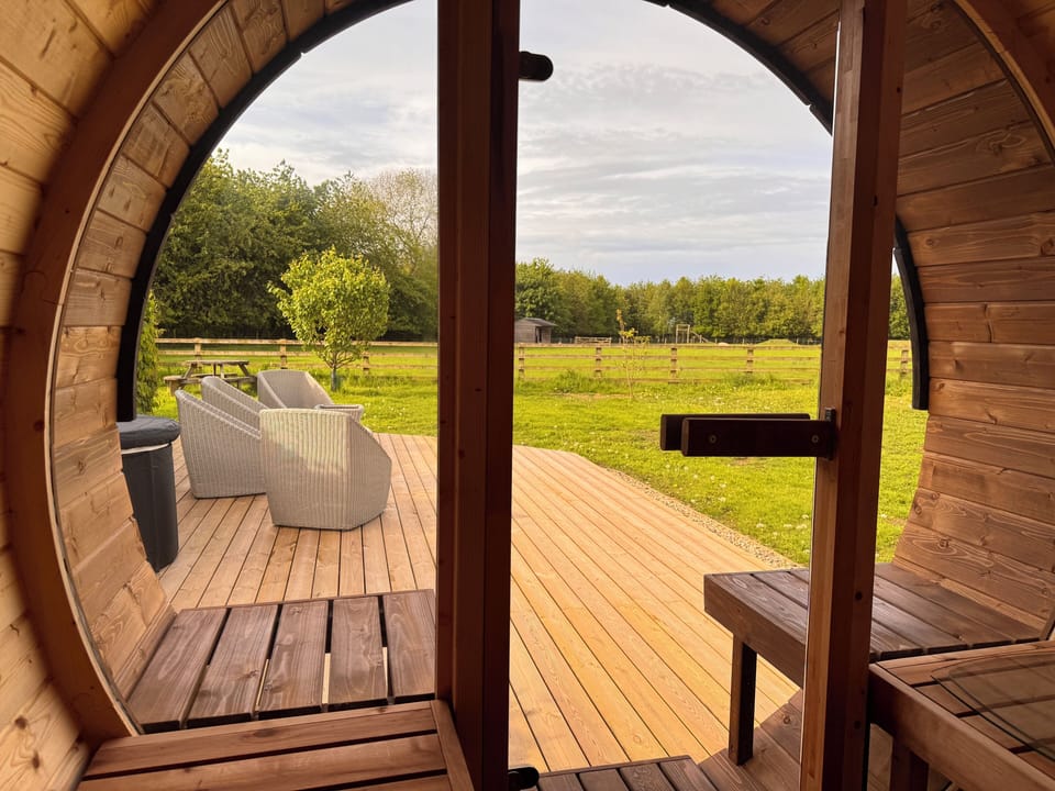 View from the sauna