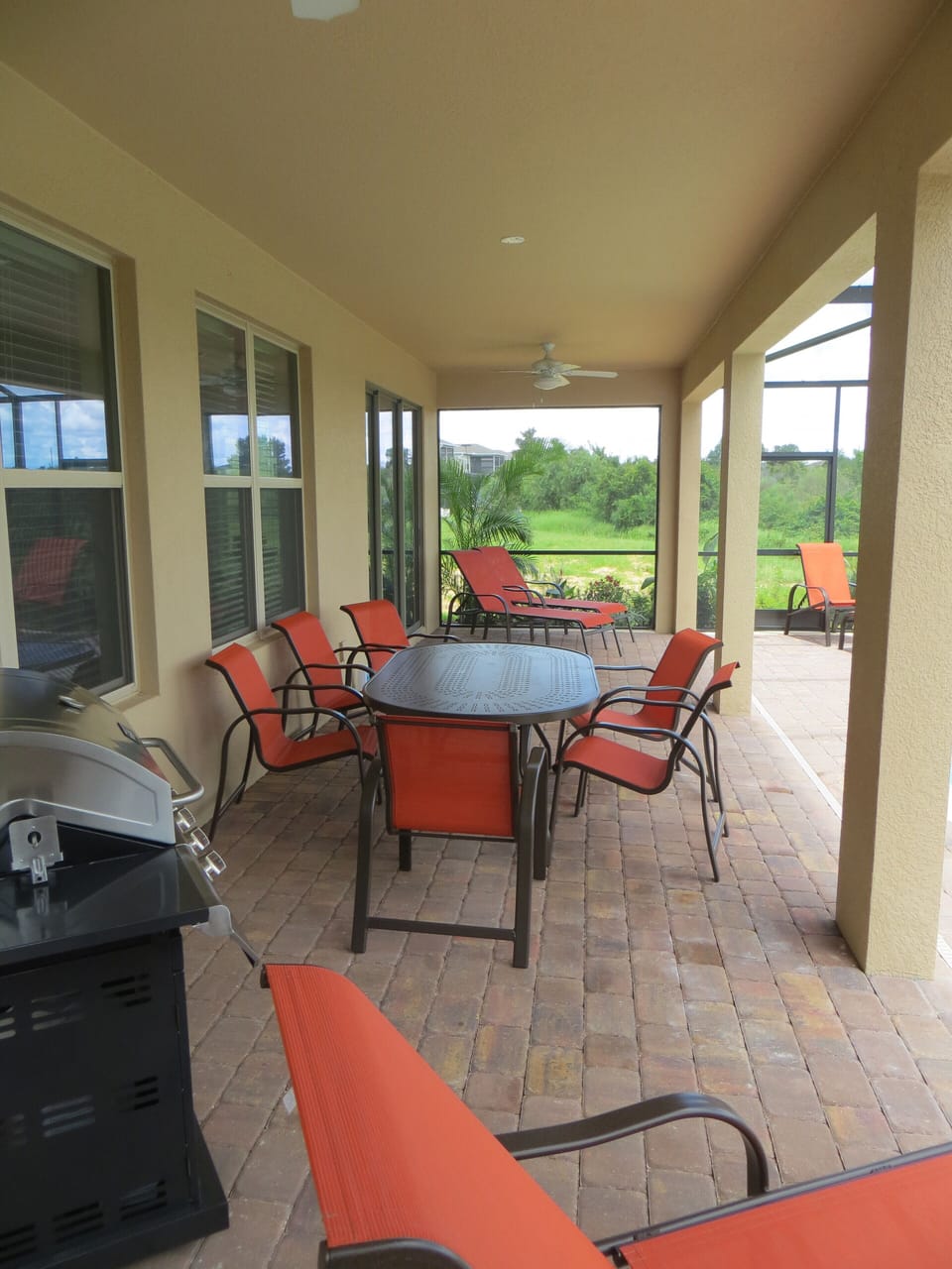 Covered shaded Patio/Lanai area