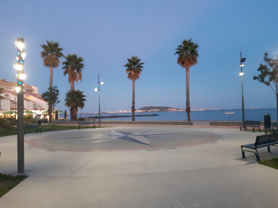 View  towards Sète from Mèze one summer's evening...