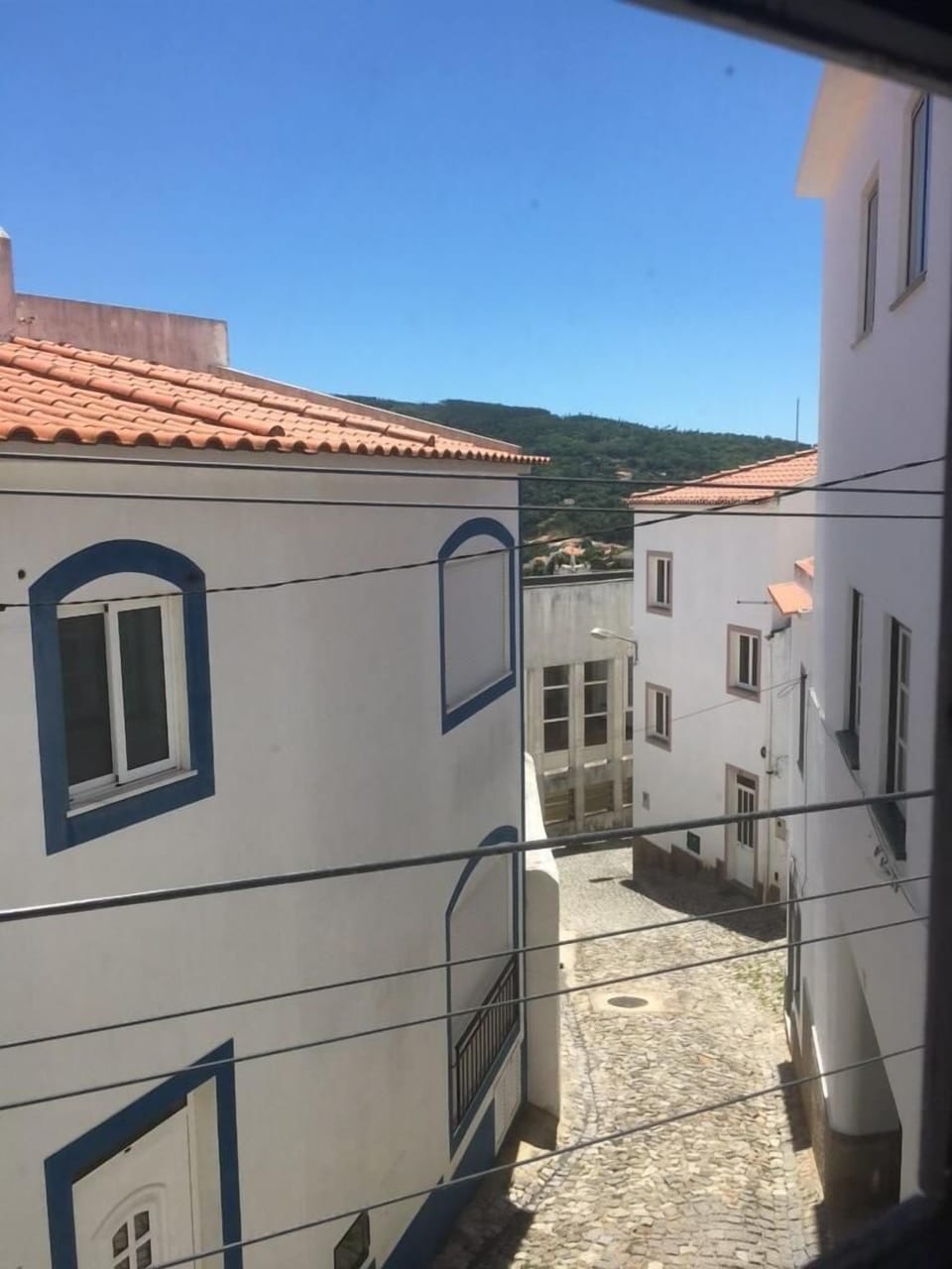 view from outside the window