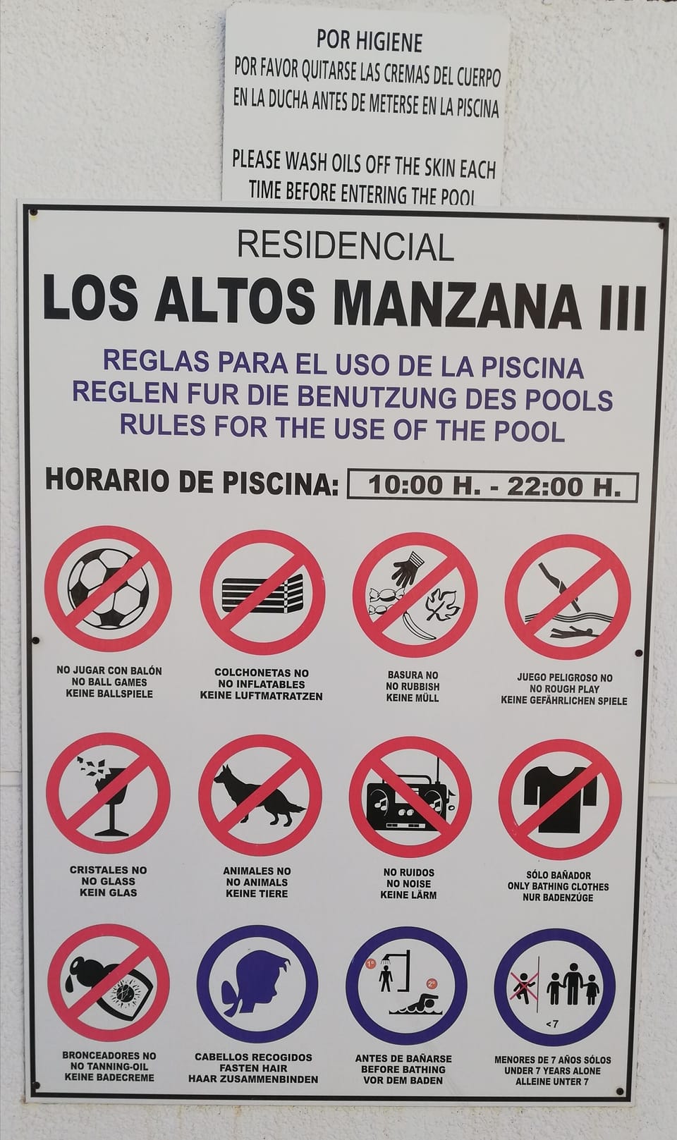 Pool rules
