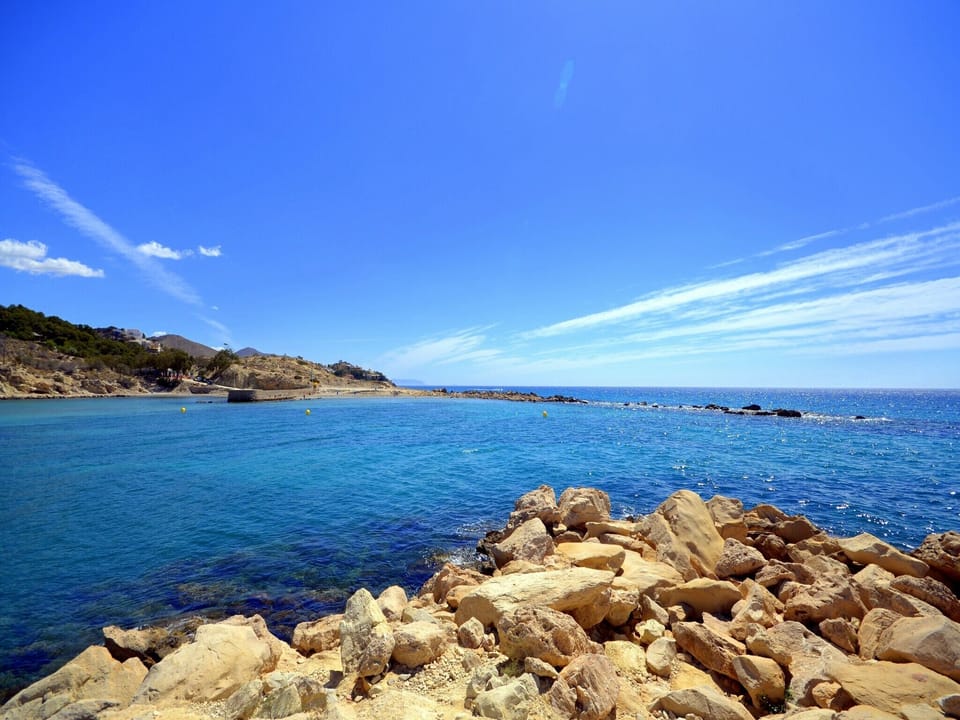 View at the Sandy beach/bay of La Coveta Fuma, only a coulple of minutes walk