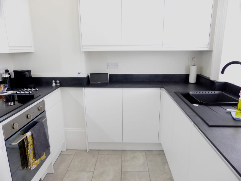 Fully equipped kitchen with everything you need to cook meals.