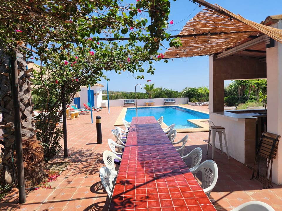 pool eating area