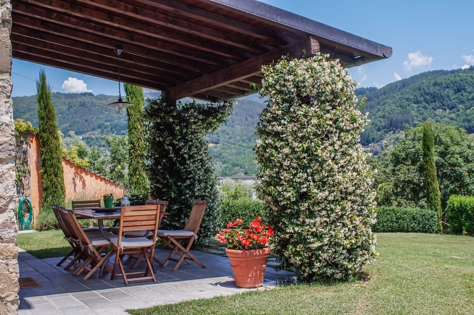 Dine al fresco and take in the views