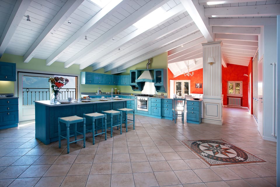 Huge open plan kitchen