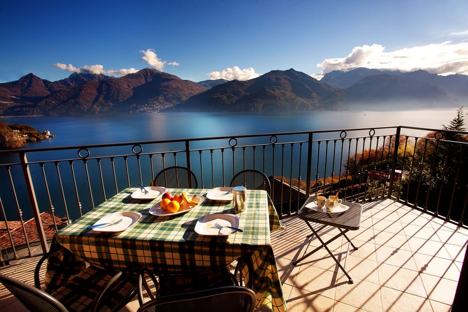 Dine alfresco for spectacular views here at The Penthouse – Belvedere, Menaggio.