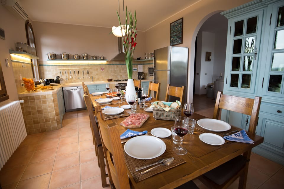 Main kitchen in the upper level of the villa - one of four