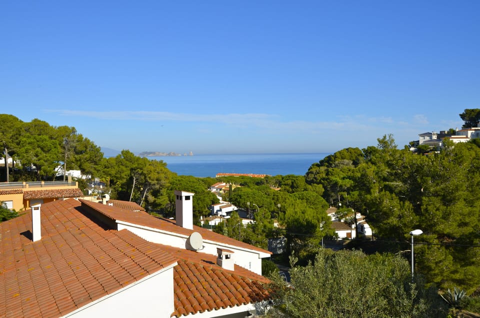 Terrace with sea view and barbacue - SA PUNTA COSTA BRAVA