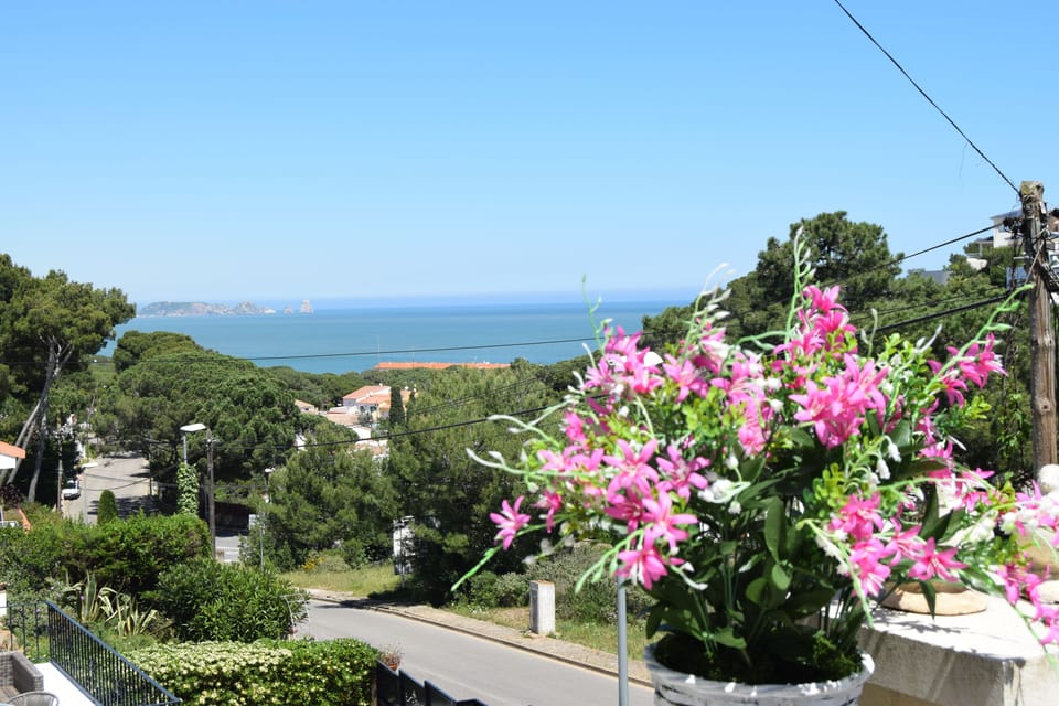 terrace - porch  with sea views-SA PUNTA COSTA BRAVA
