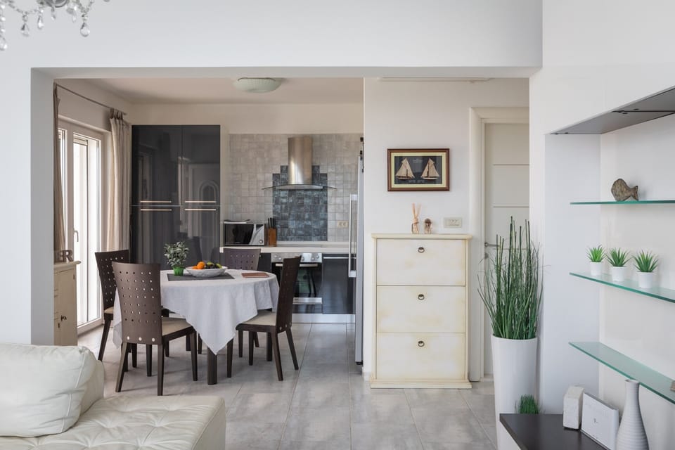 dining area and kitchen.