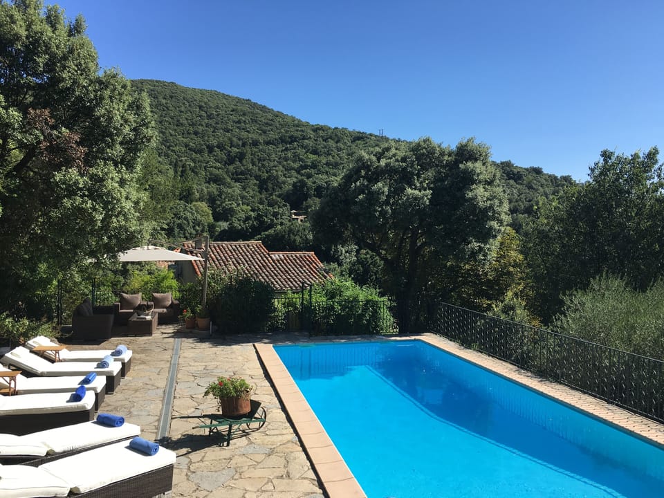 Pool area with stunning views