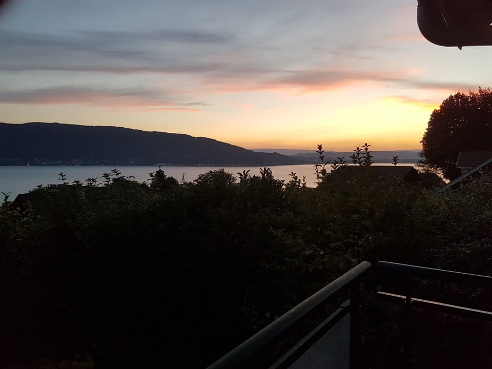 Lake Annecy with an evening glow