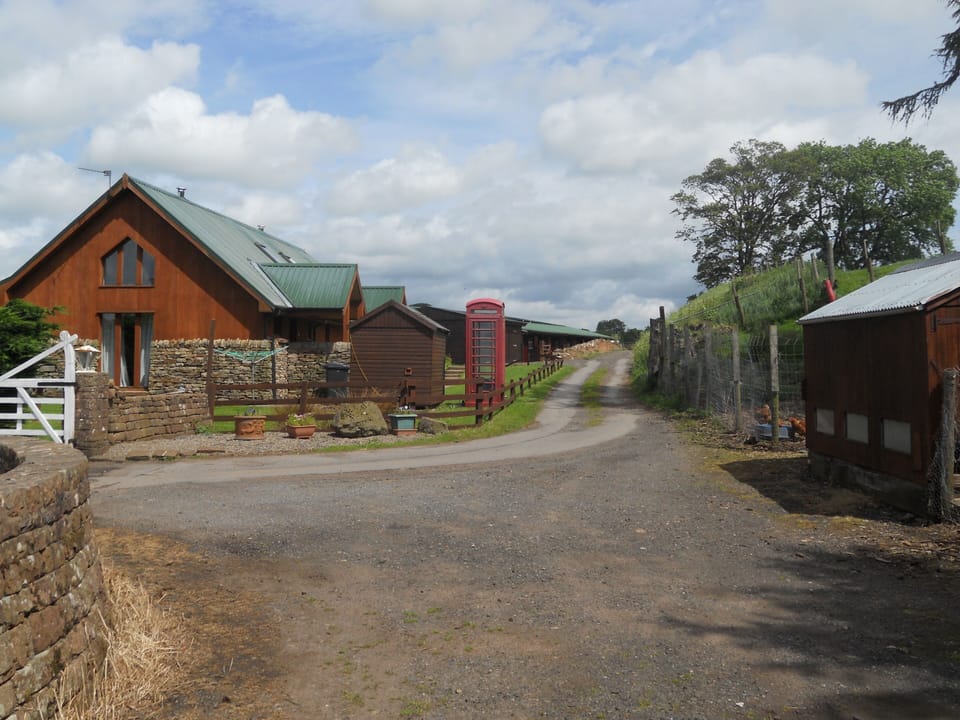 Tarnside view from the back of the cottages looking towards the stables