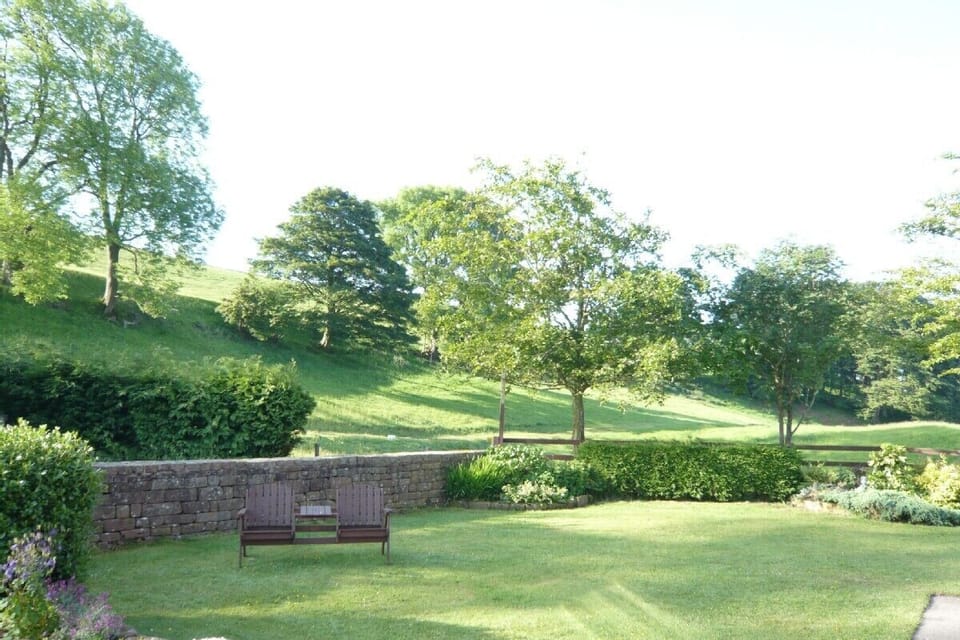 view at back of cottages