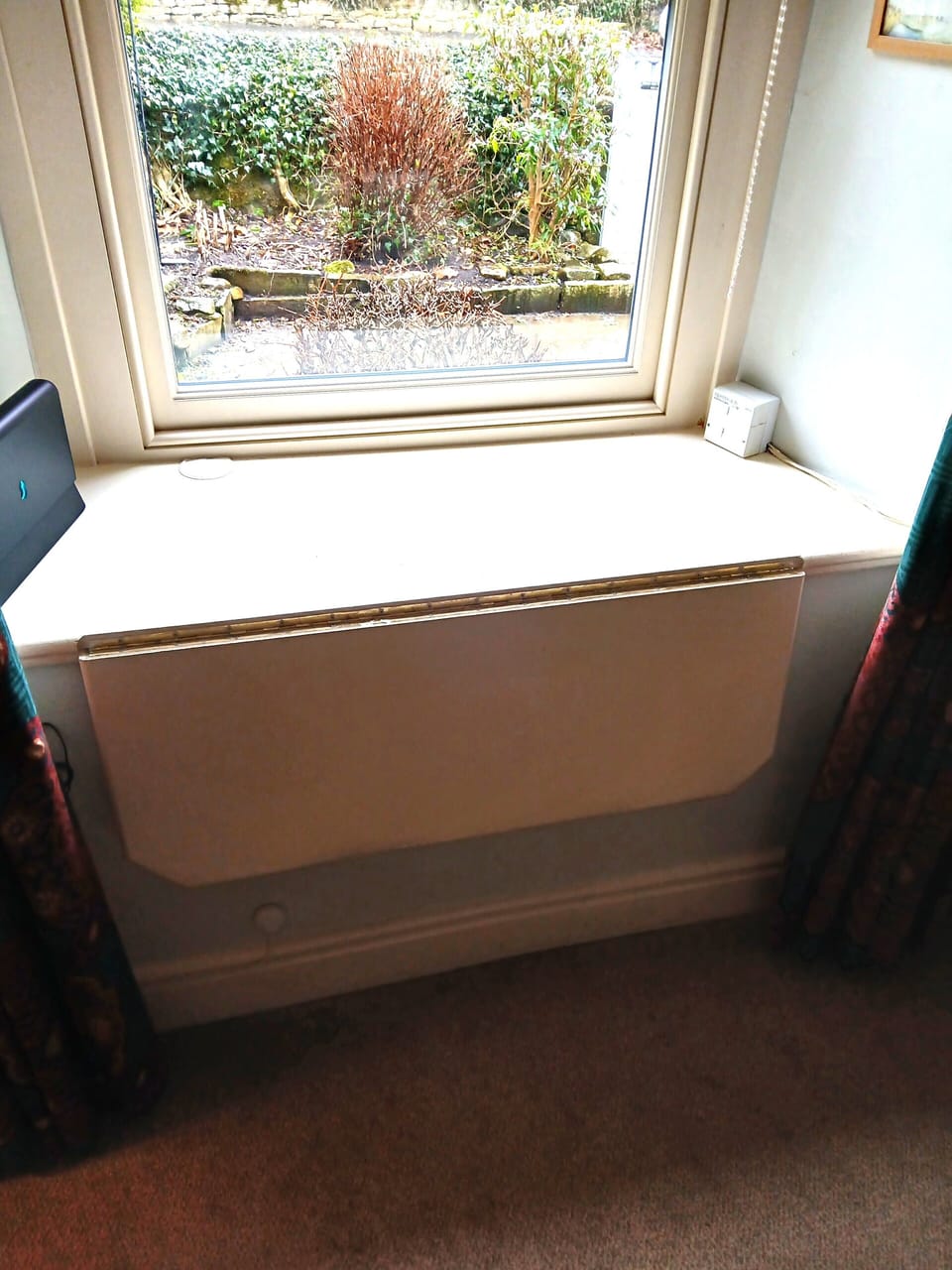 Desk (folded away) in the dining room
