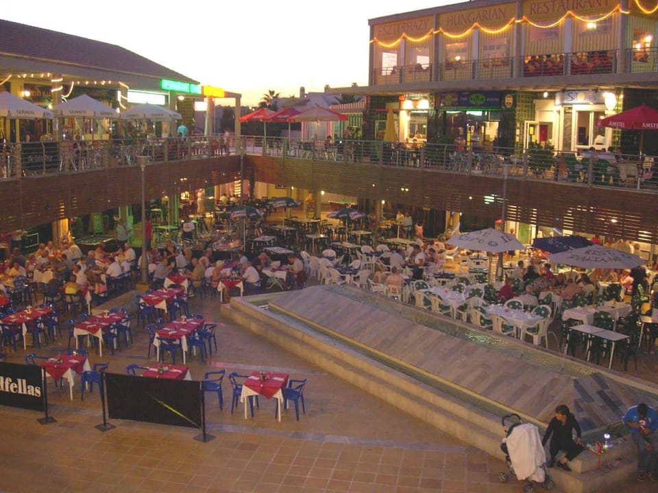 PF commercial centre at night.