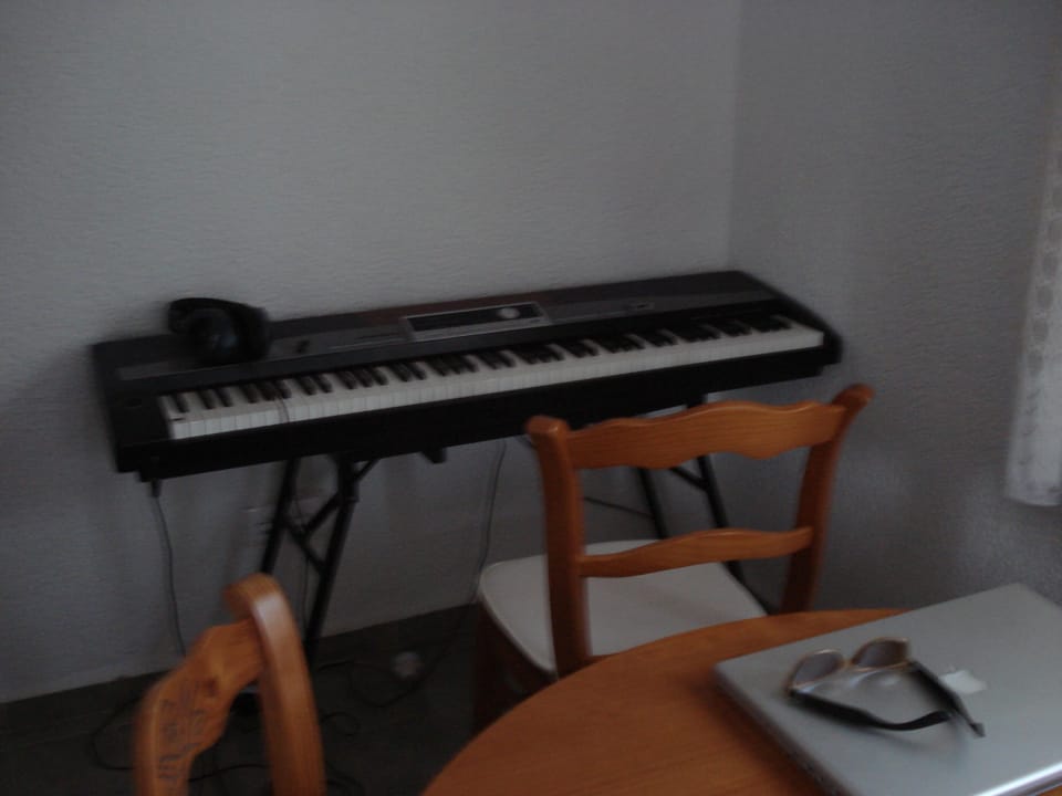 Digital Piano in the Dining Room - there's no excuse for not practicing!