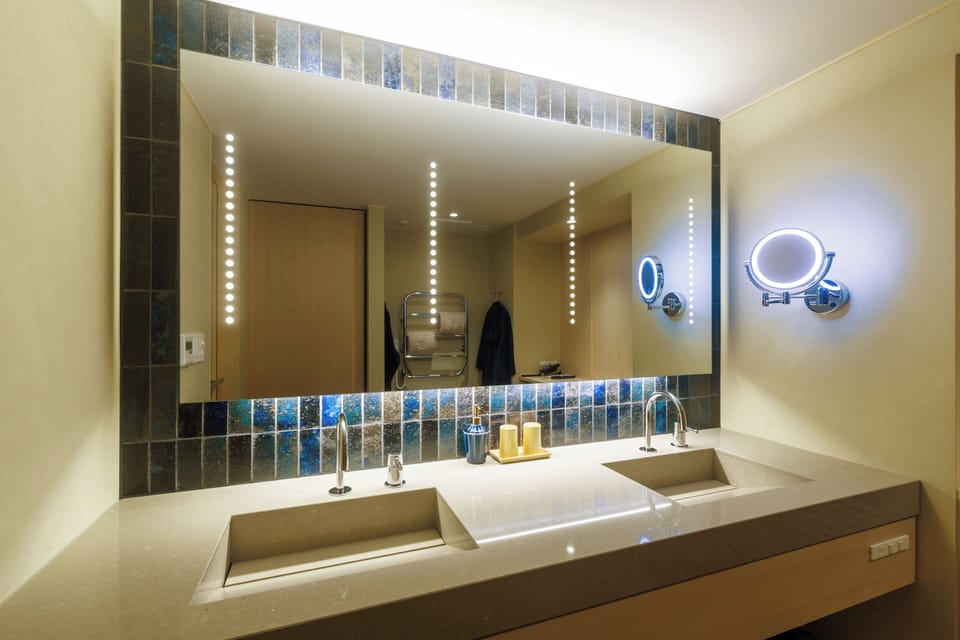 Main Building Deluxe Room -seon- / -fuuka-, Non Smoking | Bathroom | Separate tub and shower, deep soaking tub, designer toiletries