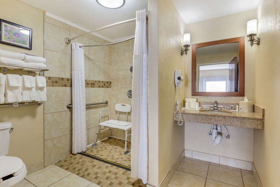 Room, Multiple Beds, Accessible, Non Smoking | Premium bedding, desk, laptop workspace, iron/ironing board