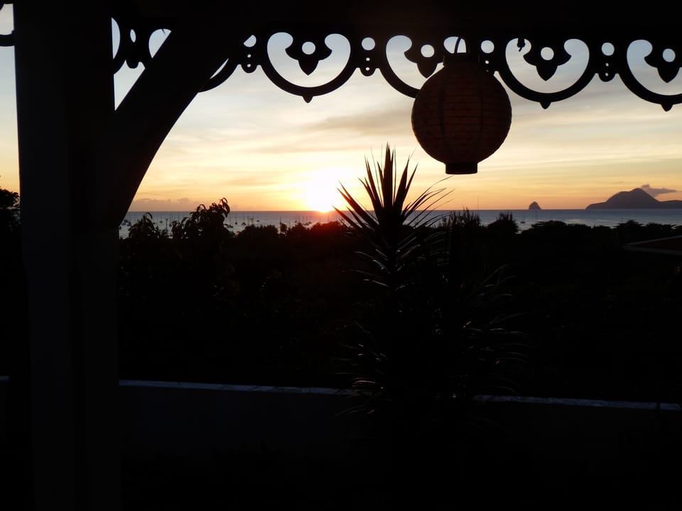 Sea view and sunset from the terrace