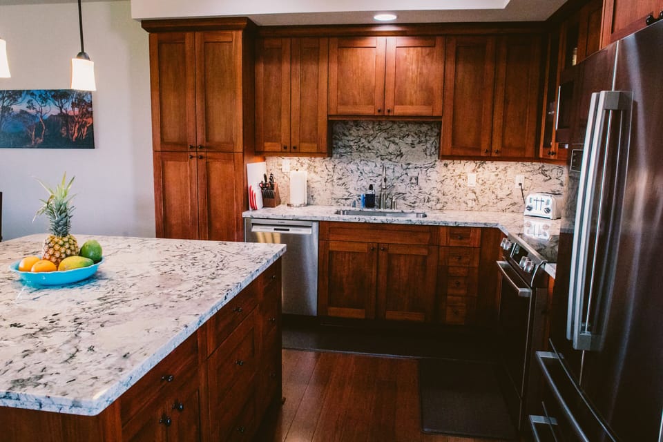 Fully stocked kitchen