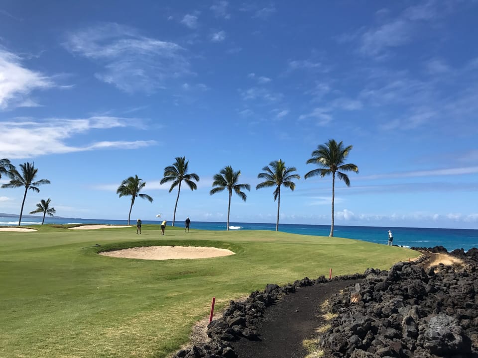 Beach course - What views!
