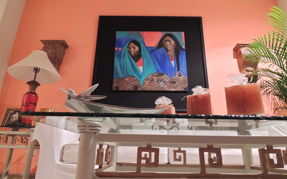 Original oil paintings, beautiful artwork and furnishings