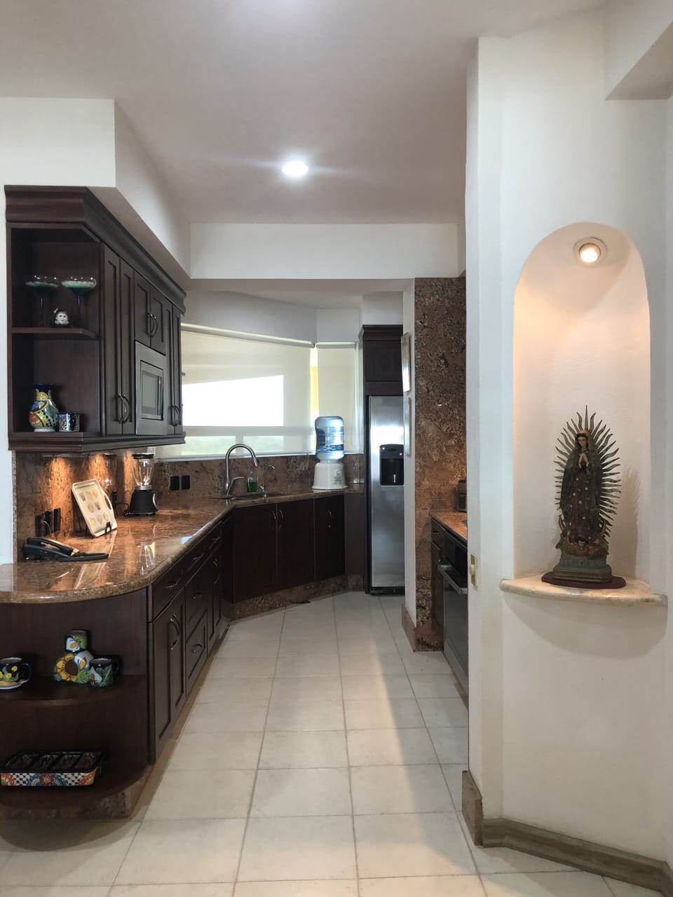 Gourmet kitchen with granite countertops