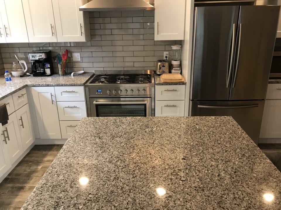 New gas range and refitgerator