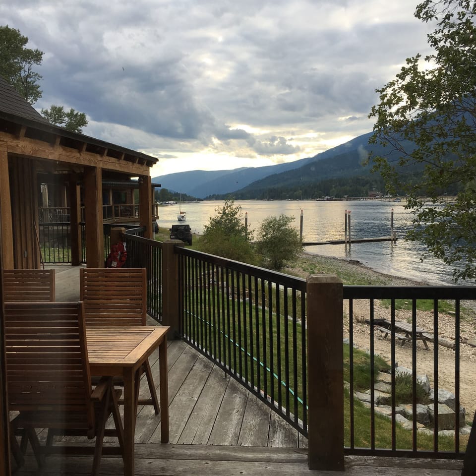 View to the west from the deck.